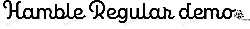 Hamble Regular demo字体转换
